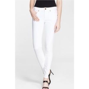 Burberry Britt White Skinny Cropped Jeans